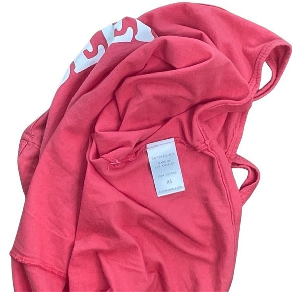 WOMENS DAYDREAMER LA 'BEER ME' RED SLEEVELESS TANK TOP SZ: XS  NWOT - Picture 5 of 8